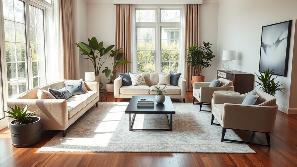 optimize furniture layout flow