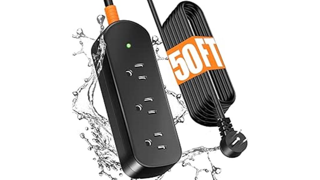 outdoor extension cord with outlets