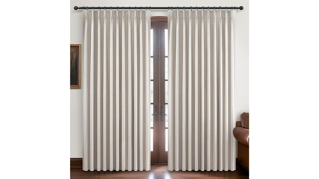 pinch pleated blackout curtains