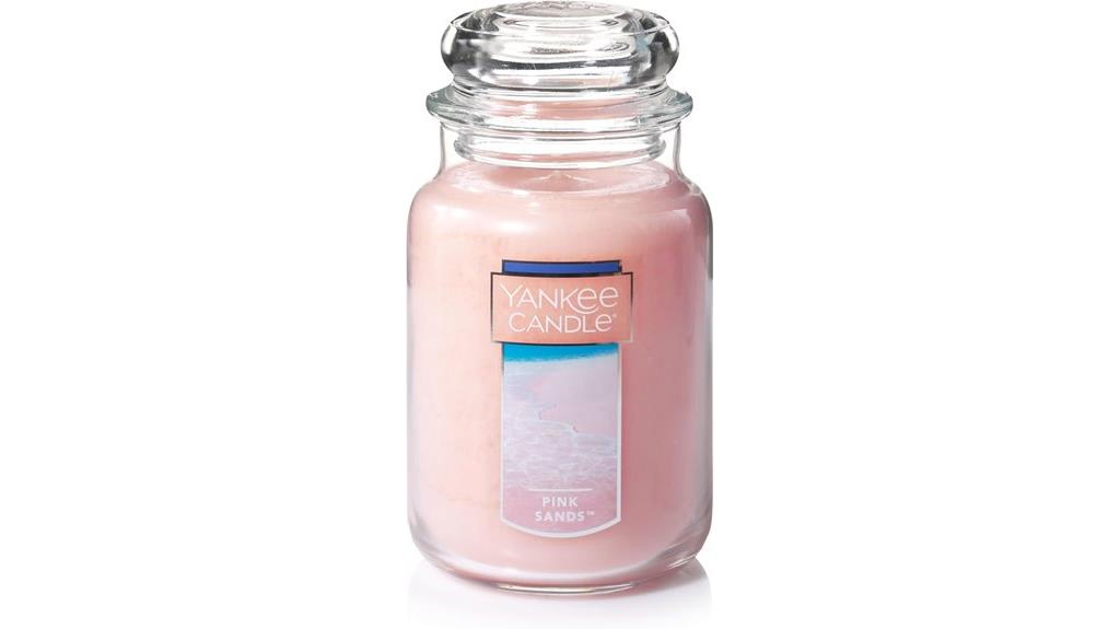 pink sands scented candle