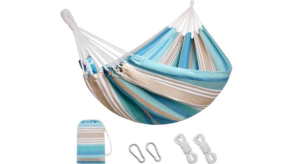 portable canvas hammock set
