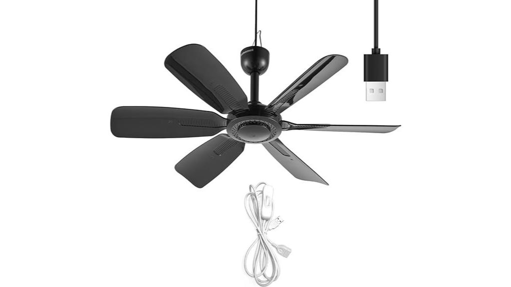 portable ceiling fan usb