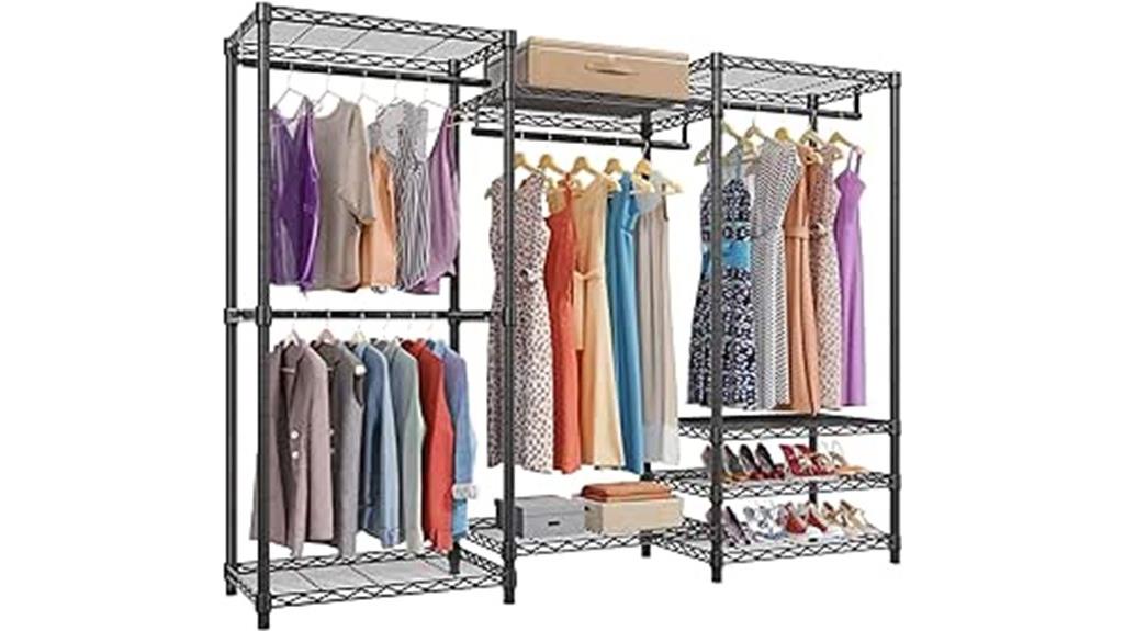 portable heavy duty clothes rack