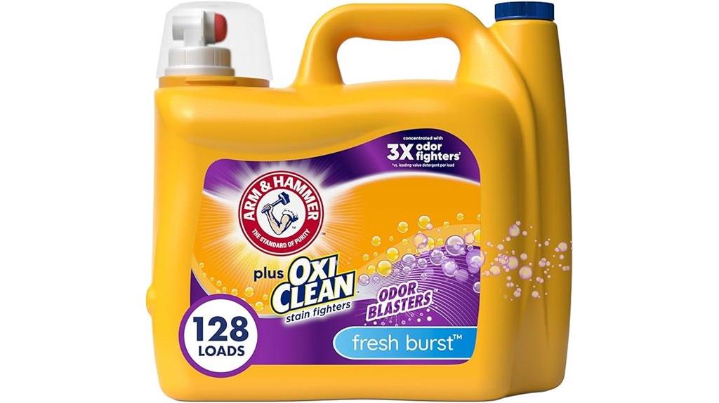 powerful odor fighting detergent