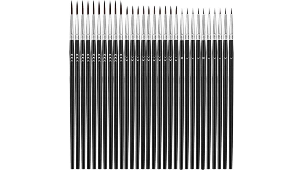 precision painting brush set