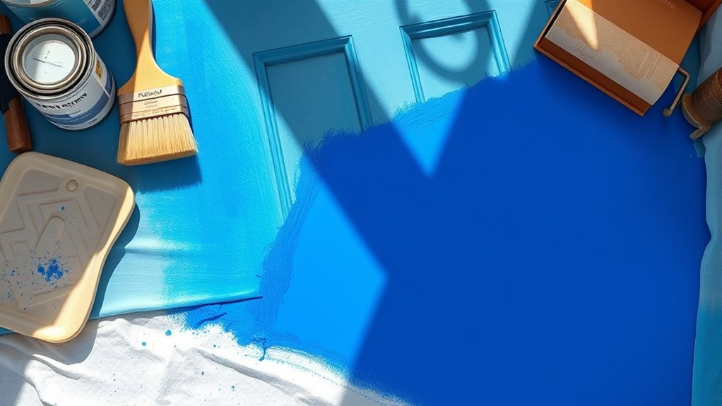 prepare and paint door