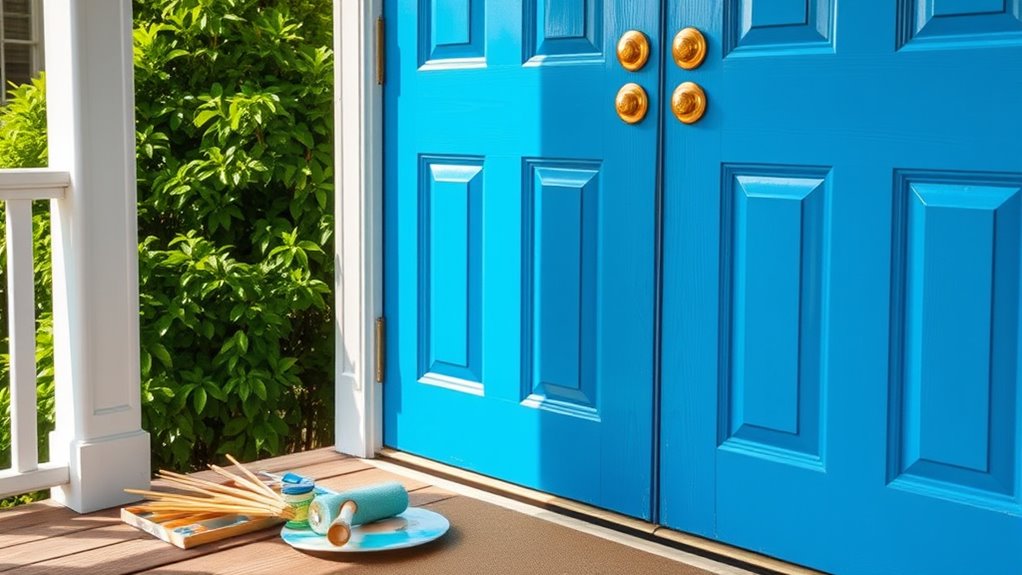 professional front door painting
