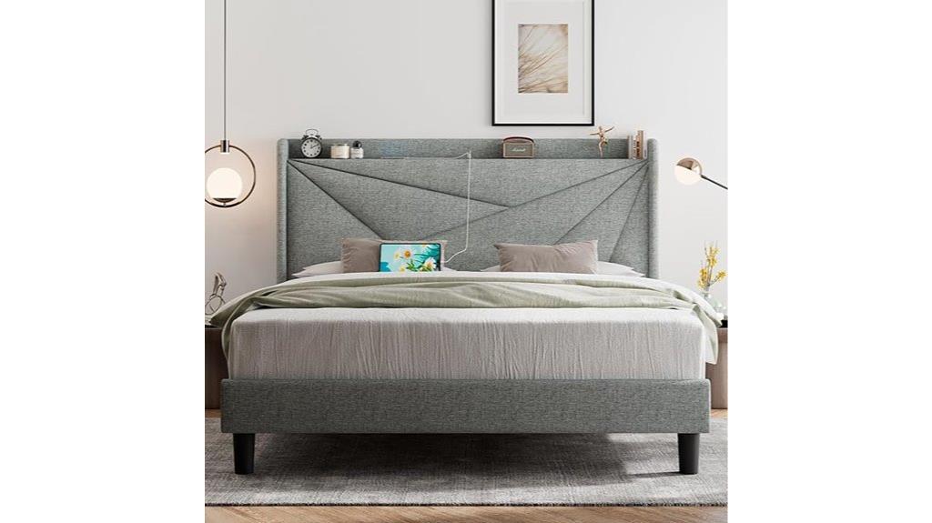 queen bed frame usb ports
