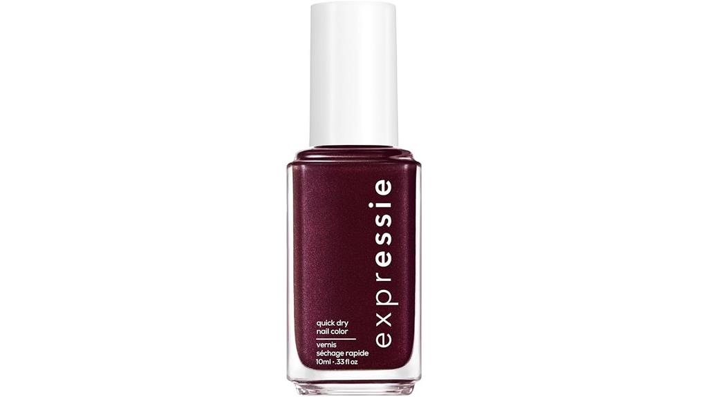 quick dry dark purple polish