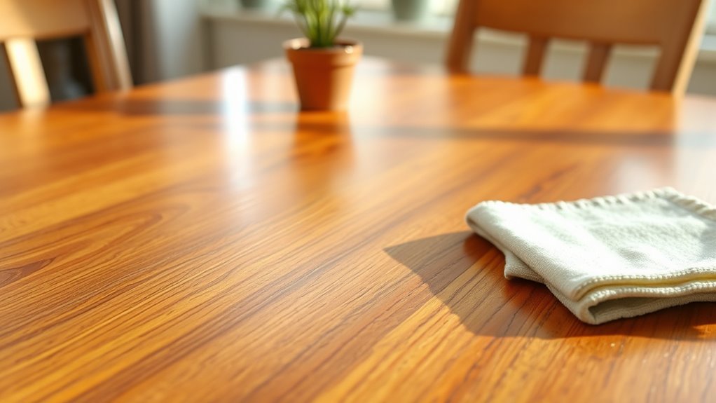 refinished table care tips