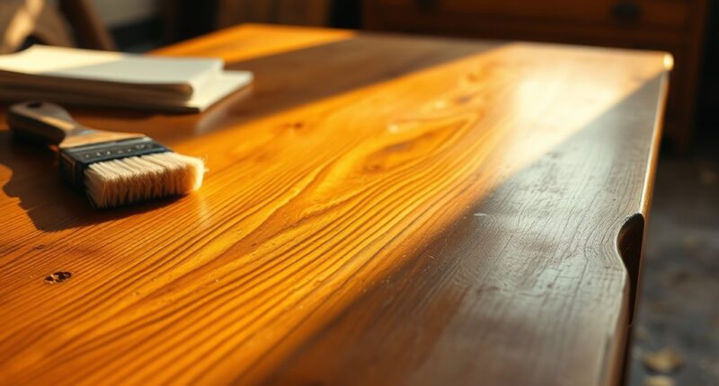 refinishing an old table