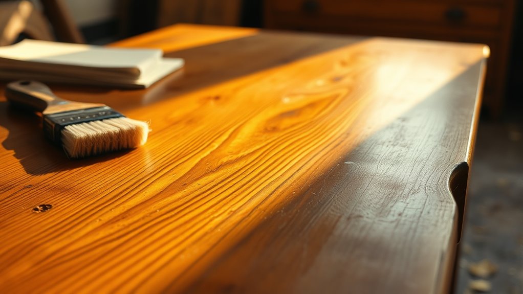 refinishing an old table