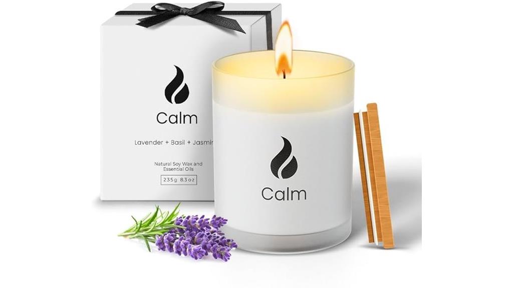 relaxing aromatherapy candle collection