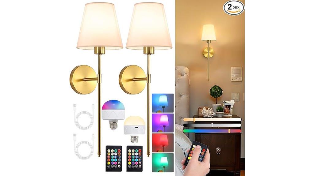 remote controlled battery sconces