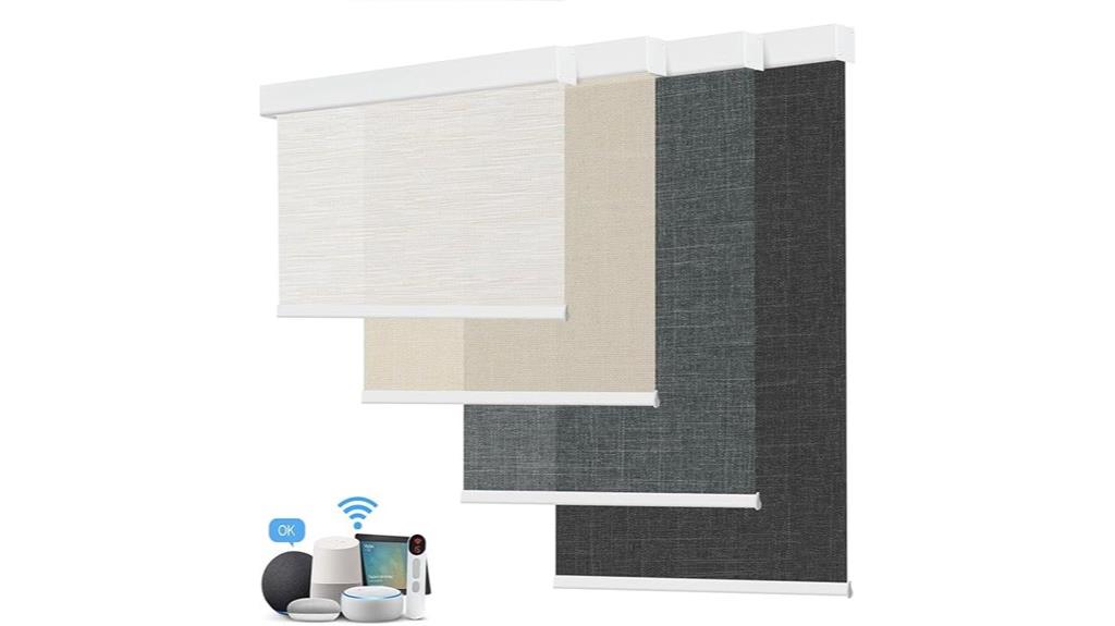 remote controlled light filtering blinds