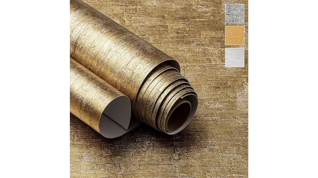removable metallic wallpaper design