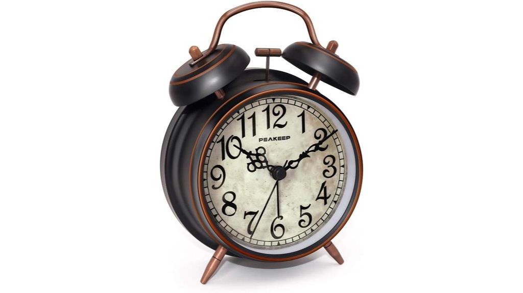 retro battery alarm clock