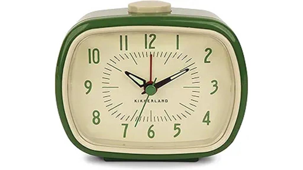retro battery powered alarm clock