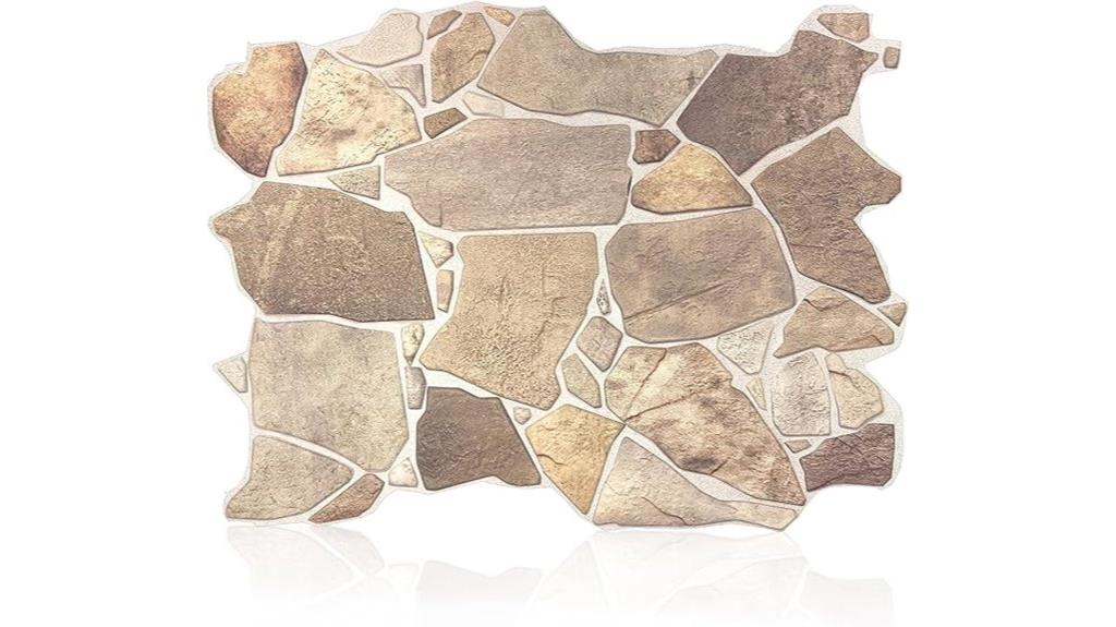 retro faux stone panels