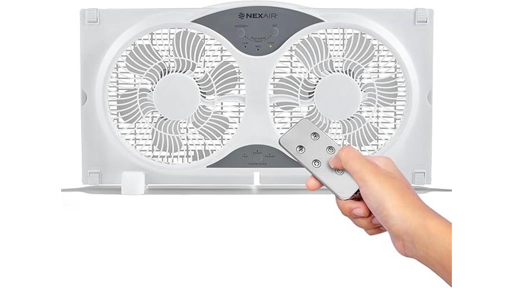 reversible airflow twin fan