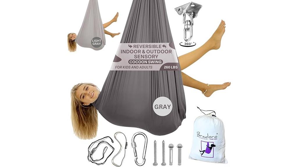 reversible sensory swing design