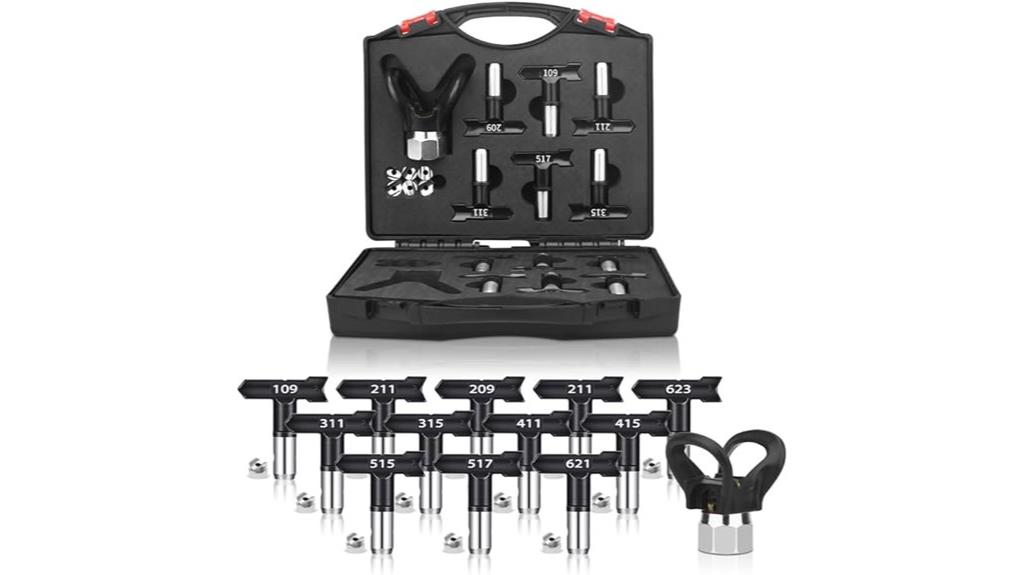 reversible spray nozzle set