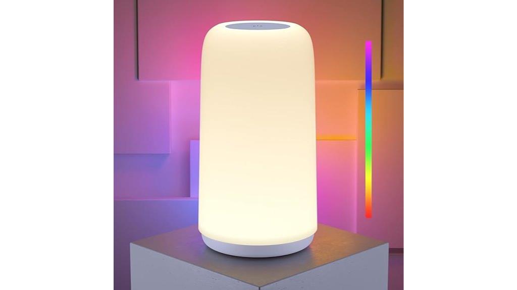 rgb touch bedside lamp