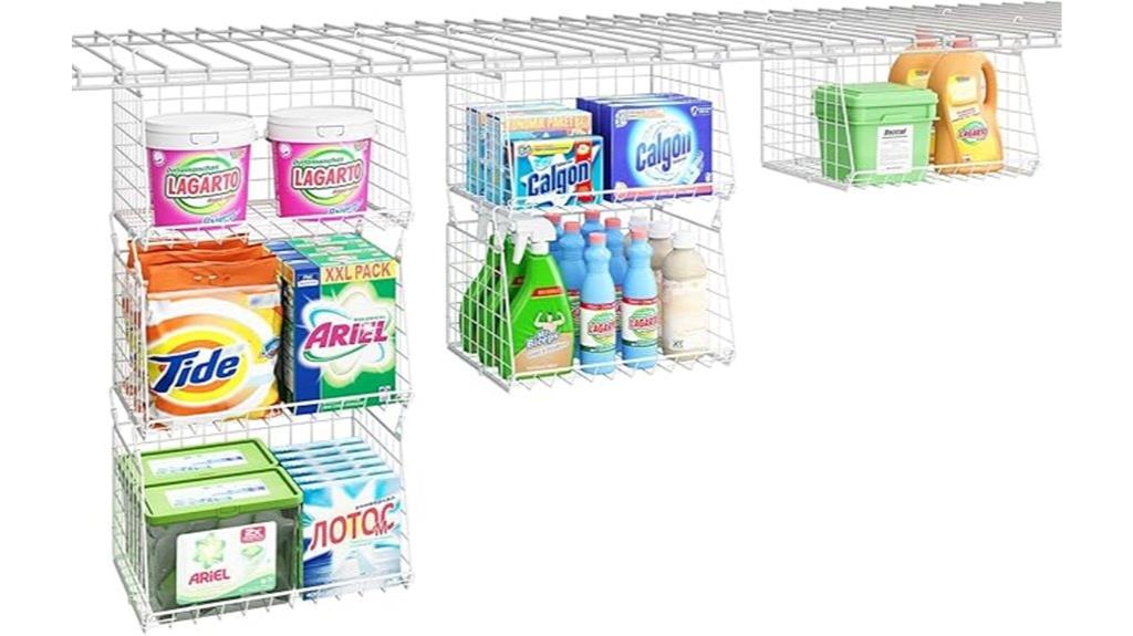 rotating hooks laundry organizer