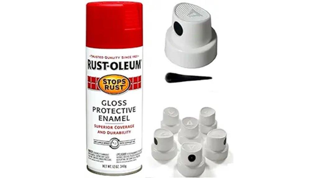 rust oleum spray paint caps