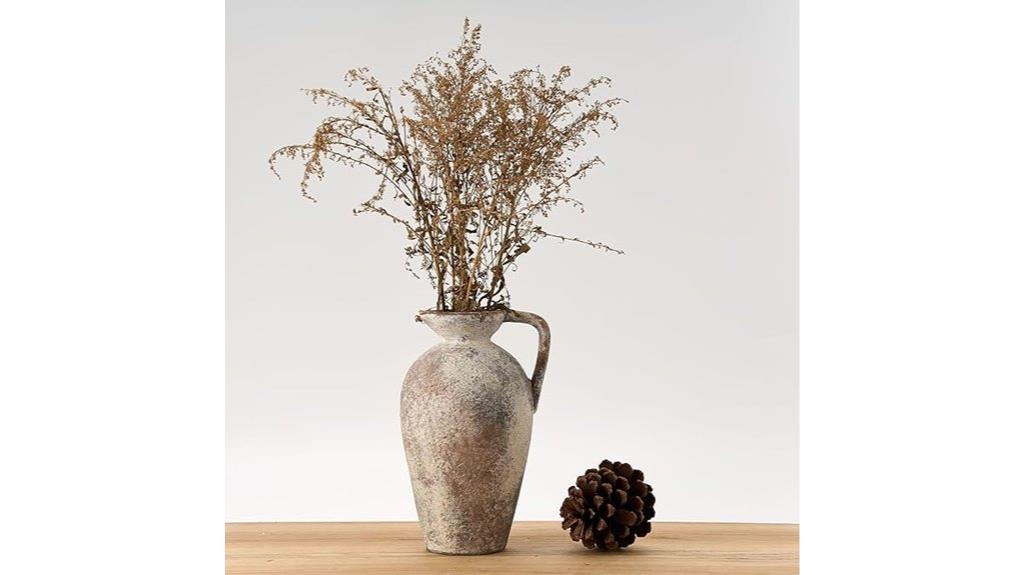 rustic terracotta farmhouse vase