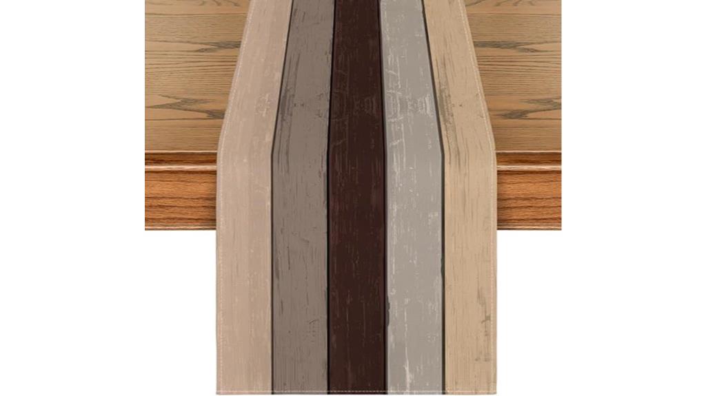 rustic wood table runner