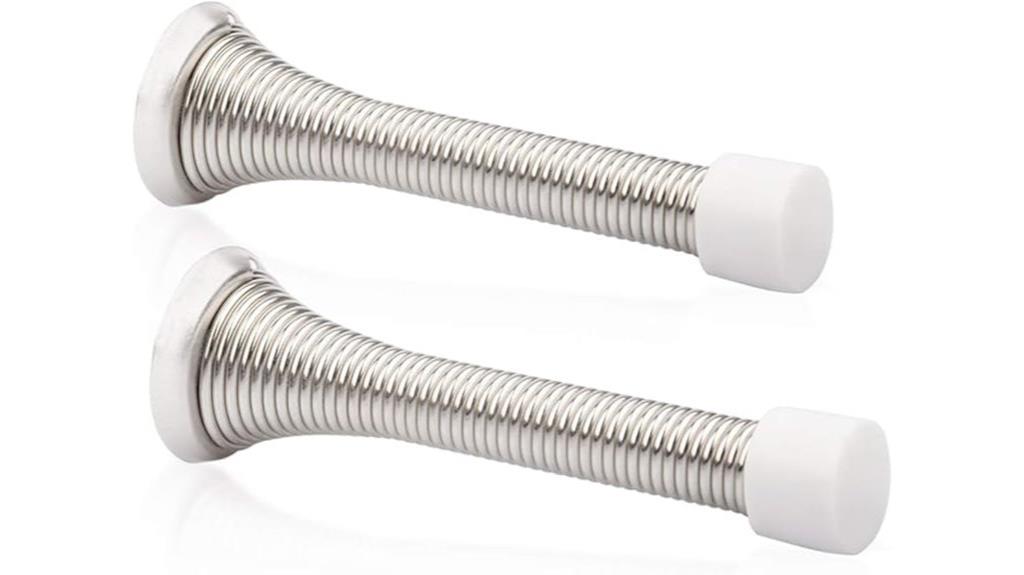 satin nickel door stoppers