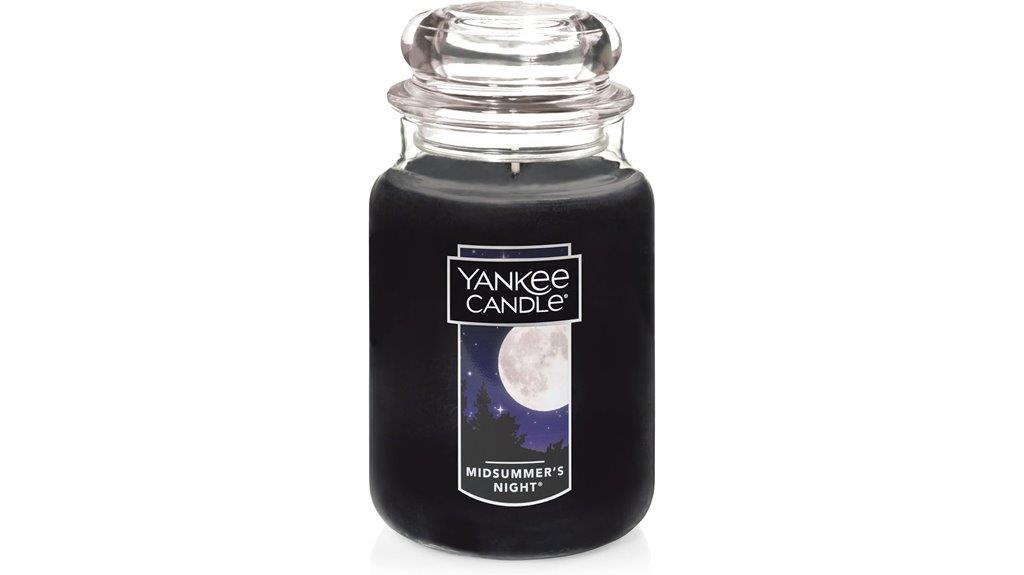 scented large jar candle
