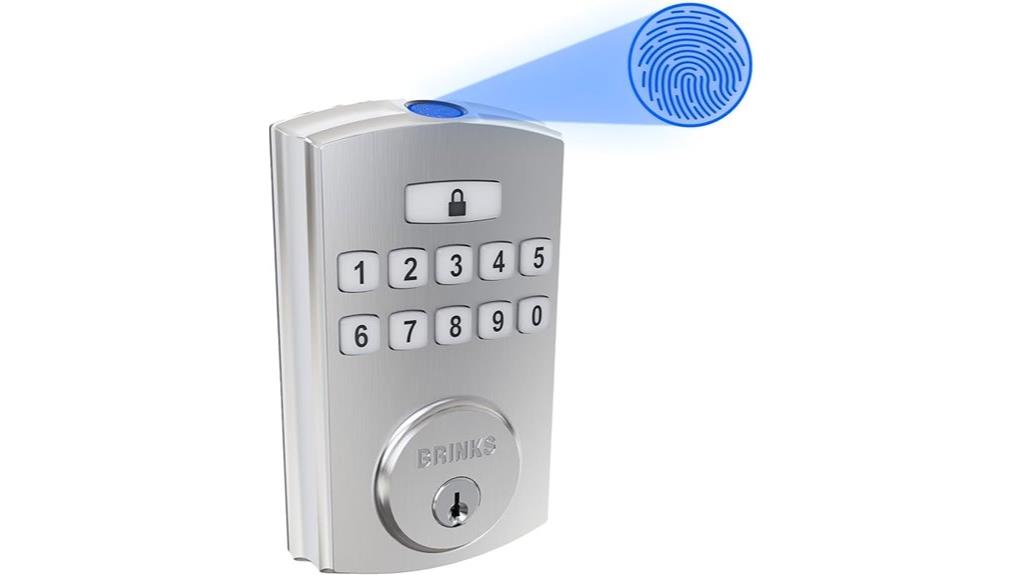 secure fingerprint keypad lock