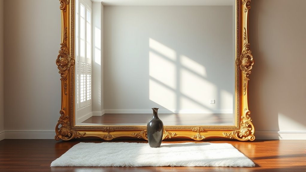 selecting dramatic oversized mirrors