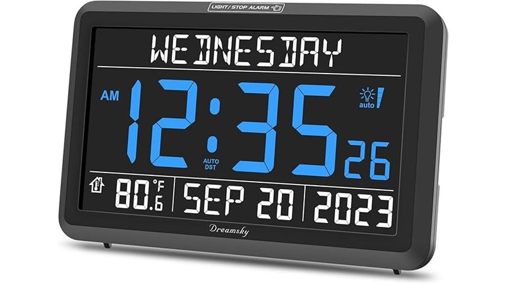 seniors digital clock display
