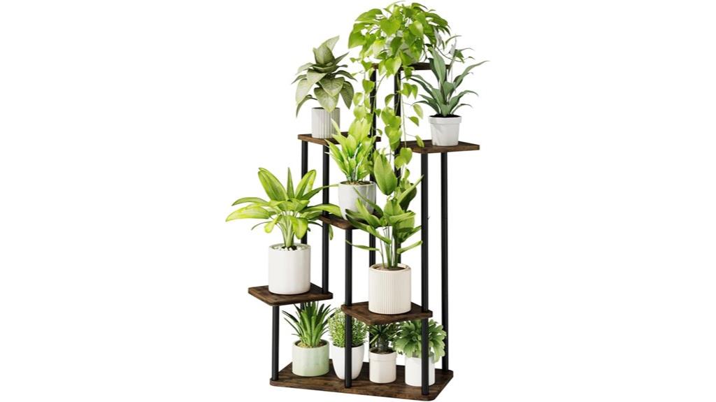 seven tier indoor plant shelf
