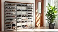 shoe racks for organized entryways