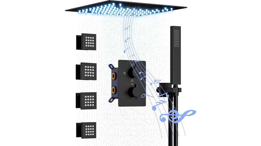 shower system with jets