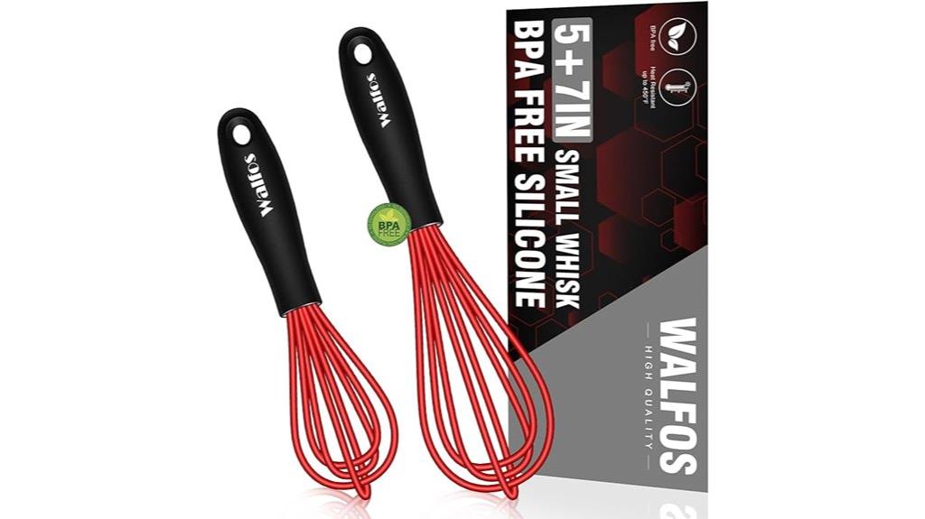 silicone mini whisk set