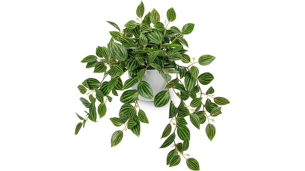 silk potted green plant