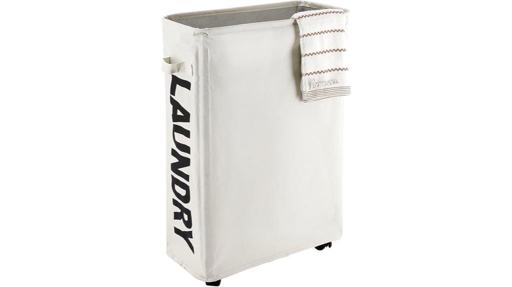 slim laundry basket stand