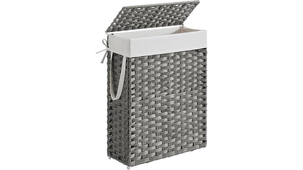 slim laundry hamper lid