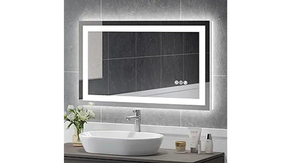 smart backlit vanity mirror