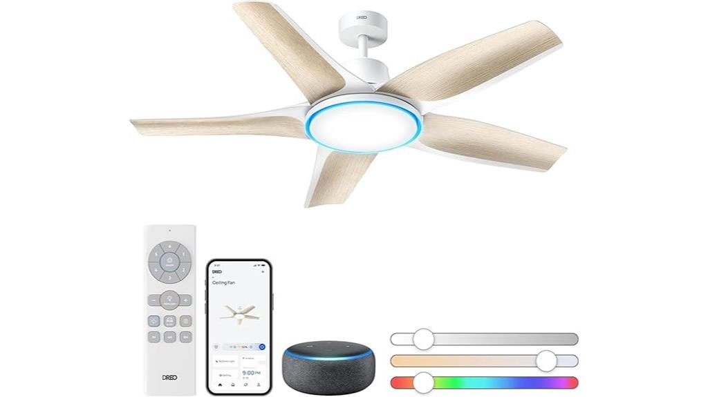 smart fan with lights