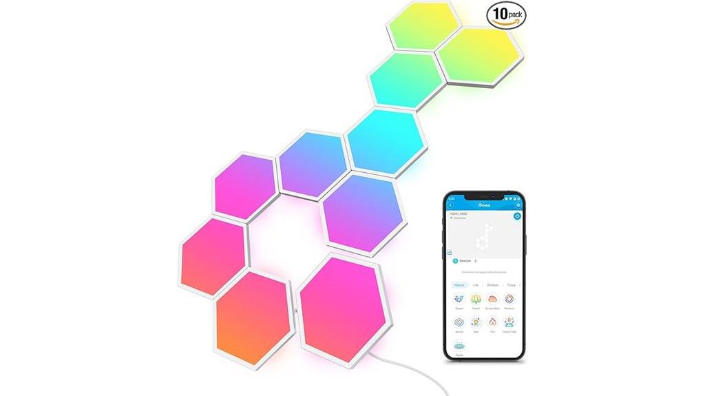 smart rgbic wall lights