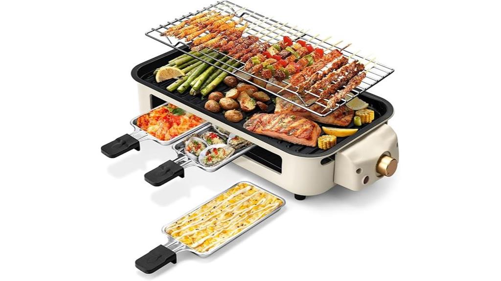 smokeless indoor electric grill