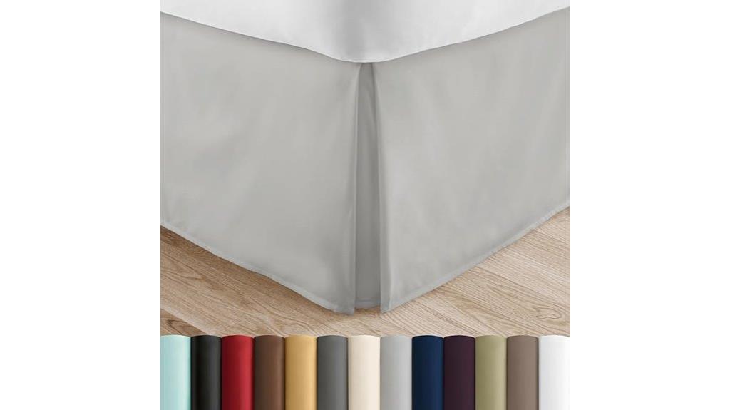 soft microfiber queen bedskirt
