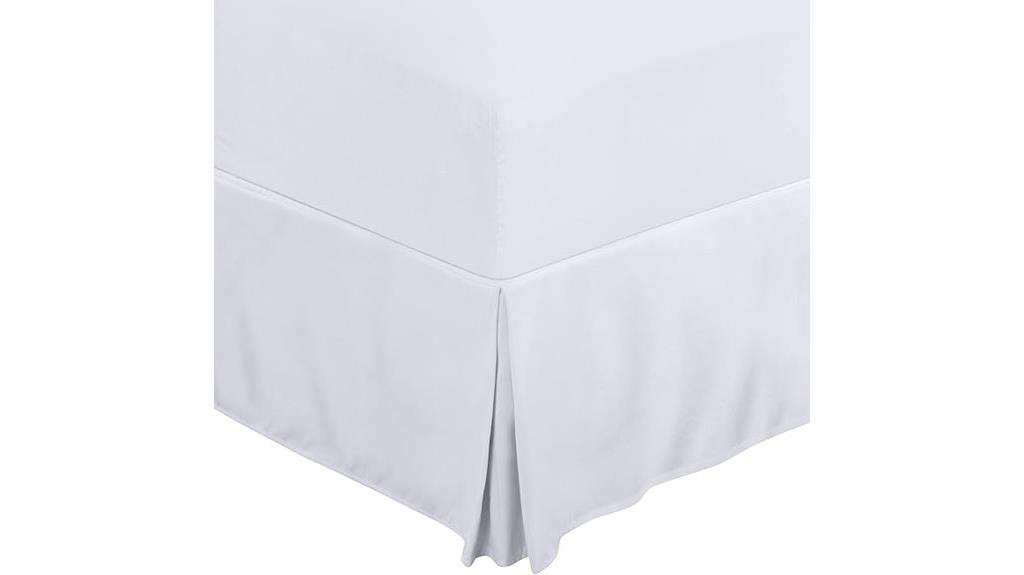soft ruffled king bedskirt