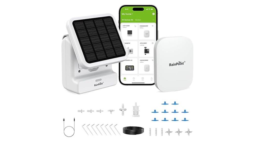 solar powered garden irrigation system